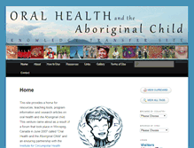 Tablet Screenshot of oralhealth.circumpolarhealth.org